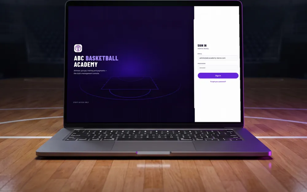 ABC Basketball Academy management platform