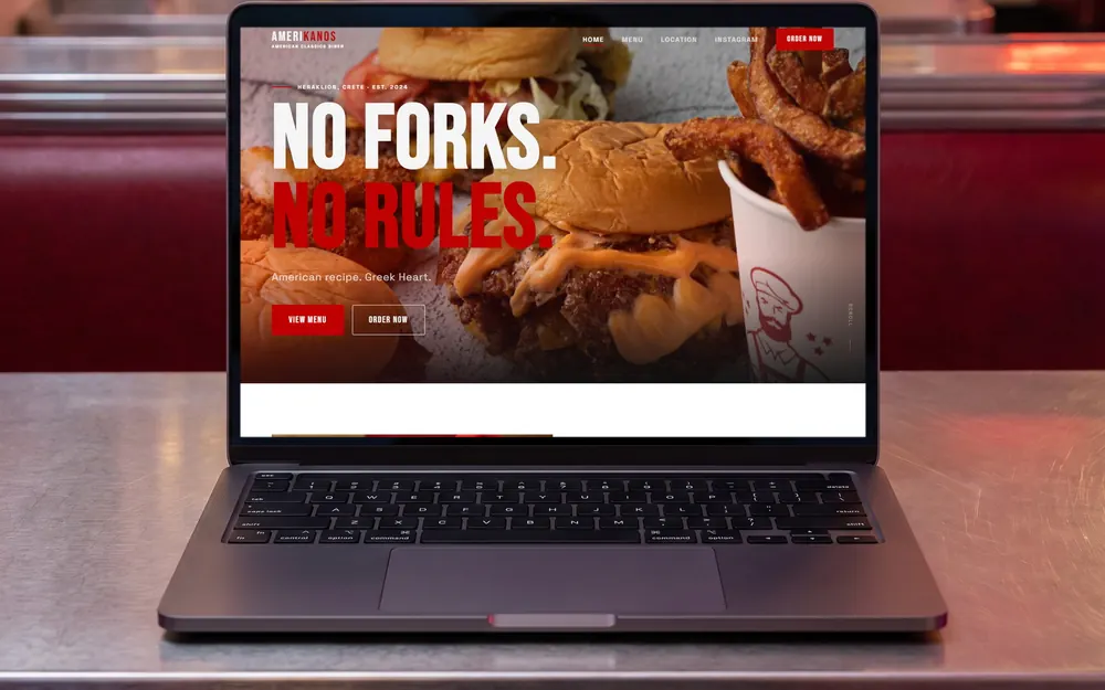 Amerikanos Diner website