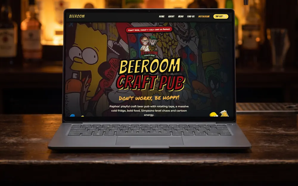 Beeroom Craft Pub website