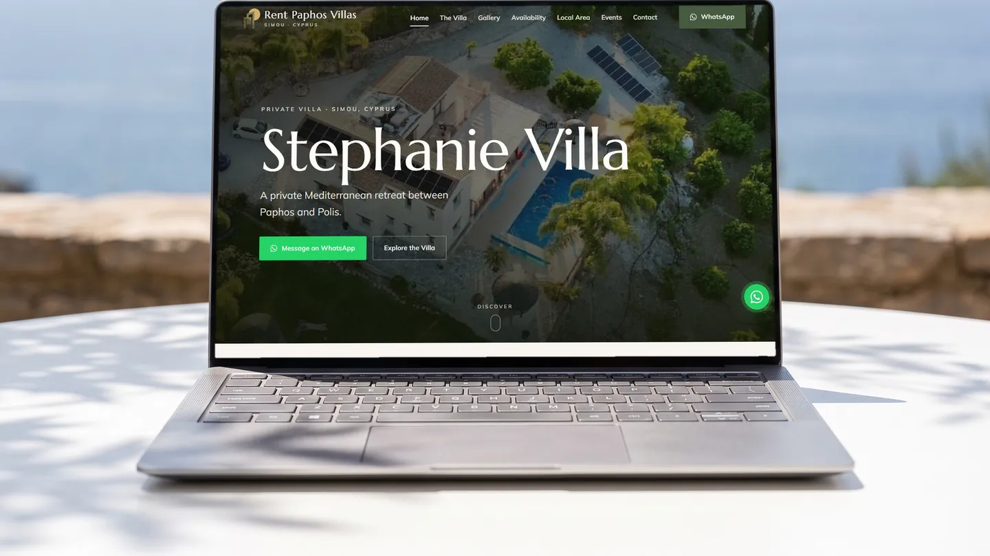 The Stephanie Villa website