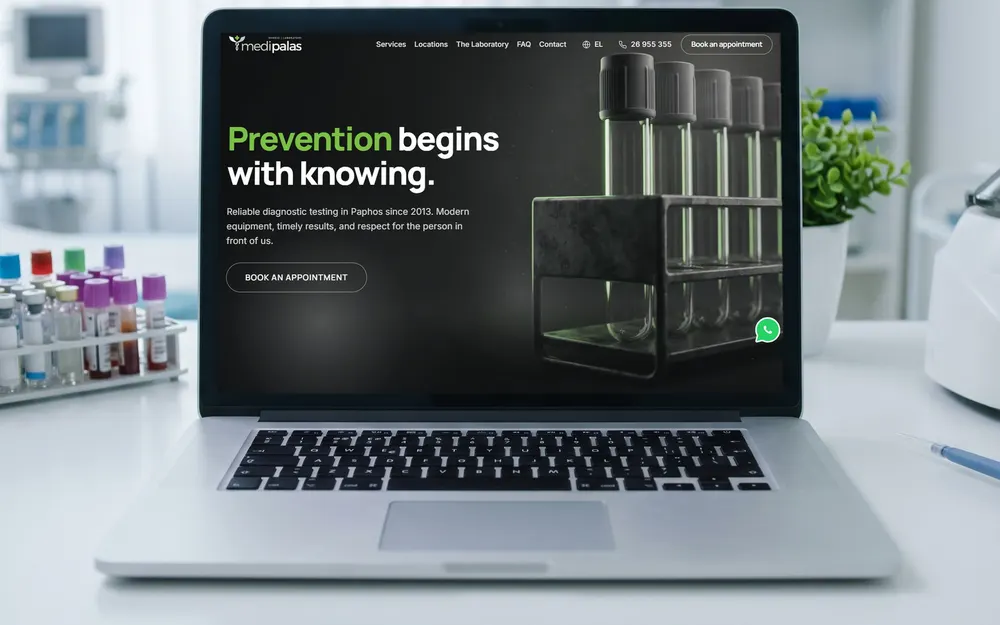 MediPalas Laboratory website