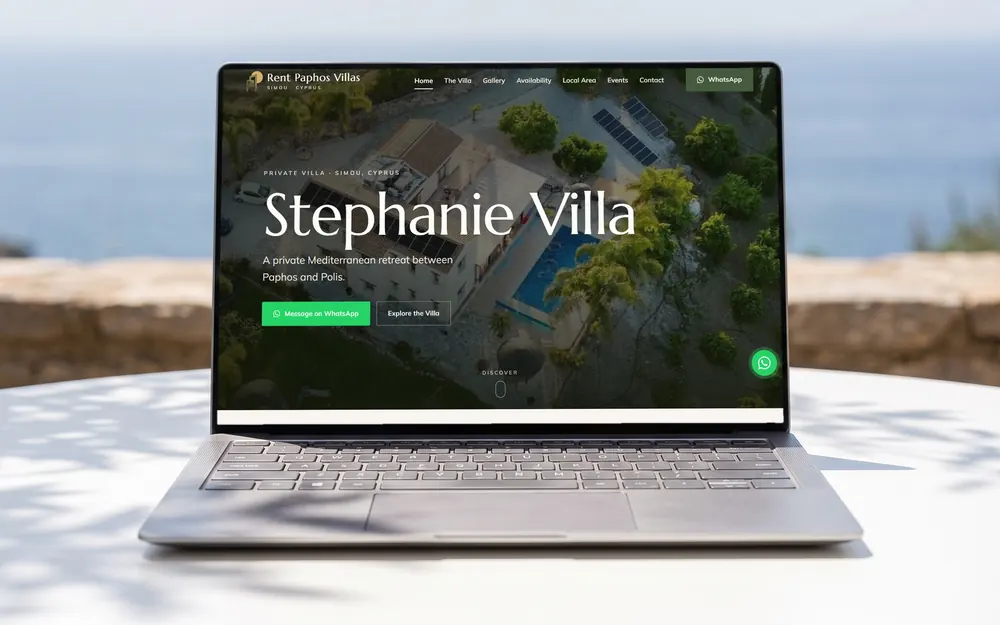 Stephanie Villa, Rent Paphos Villas website