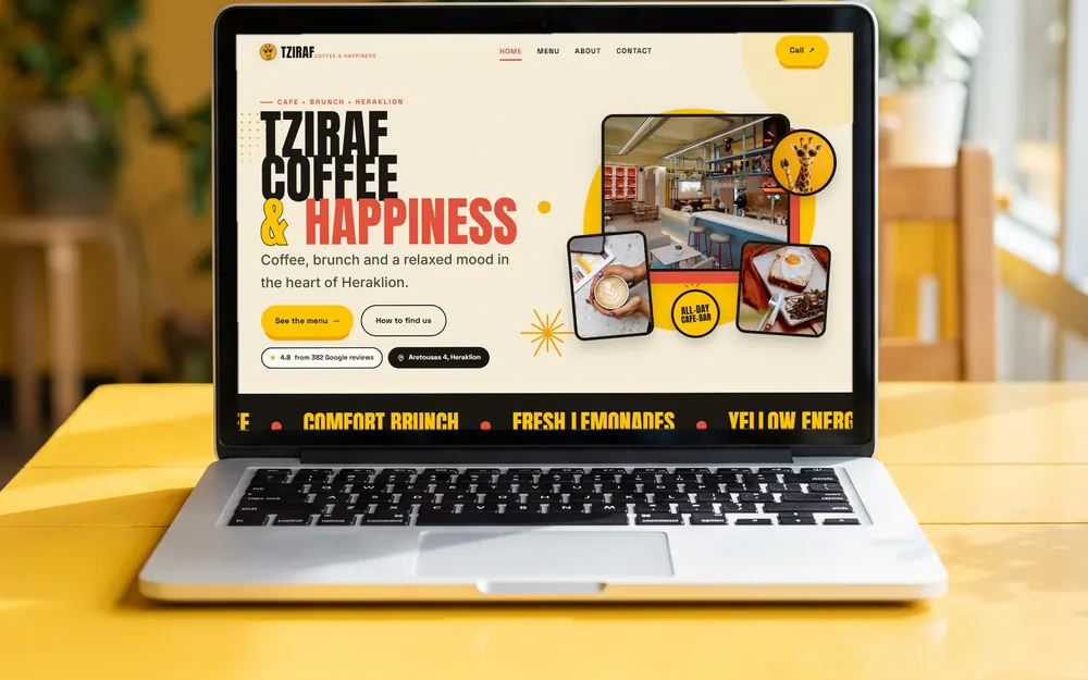 Tziraf Coffee website