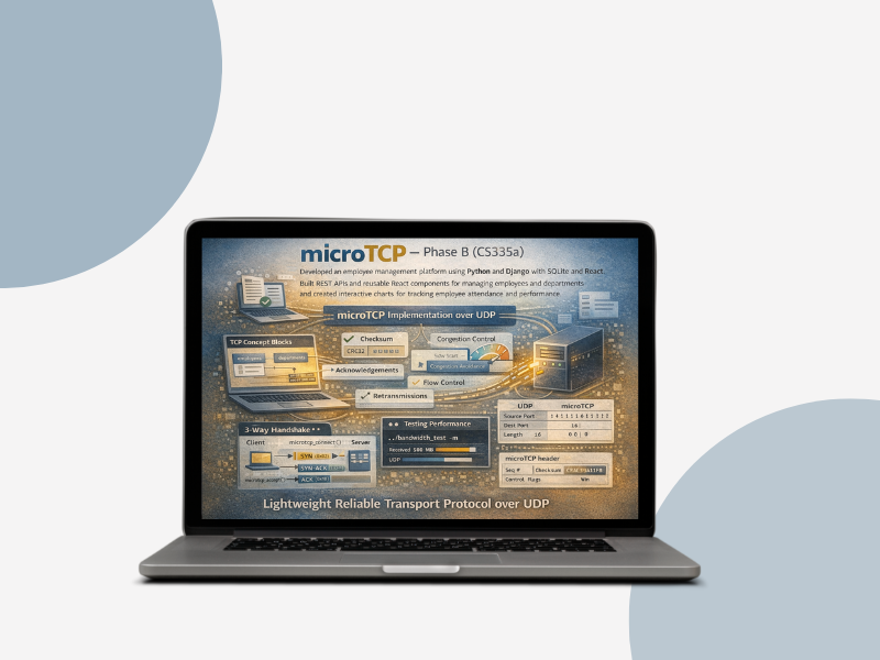 The microTCP transport protocol project