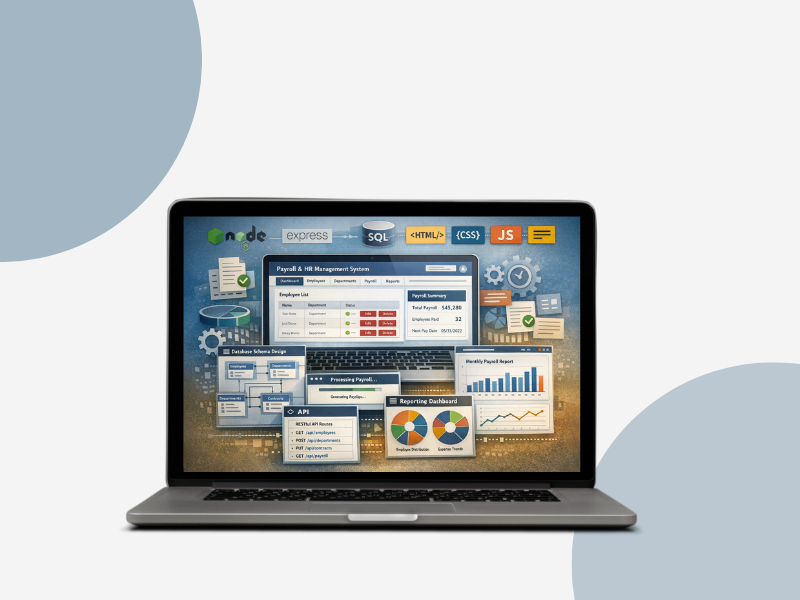 The UoC Payroll System interface showing employee and payroll management