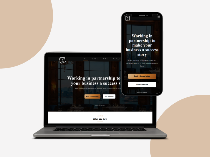 The P Square Services website